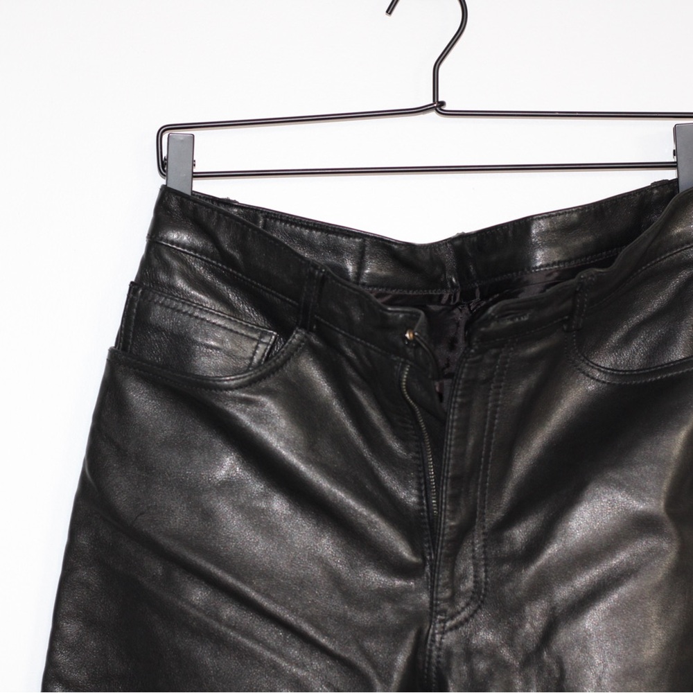 Levi's Black Leather Jeans